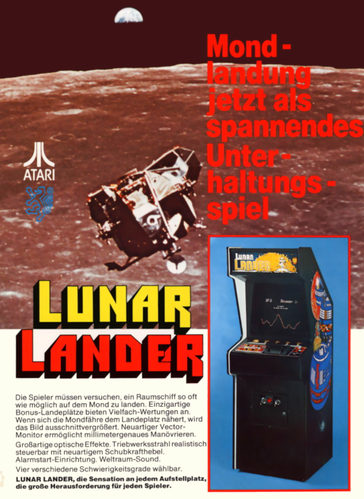 Lunar Lander (rev 1) Arcade Game Cover